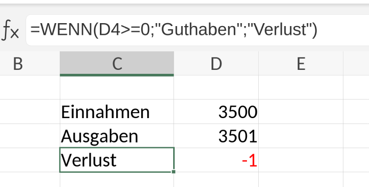 Wenn Dann Funktion Bild1
