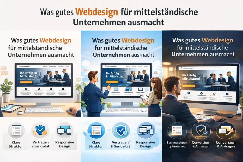 gutes Webdesign für mittelständler
