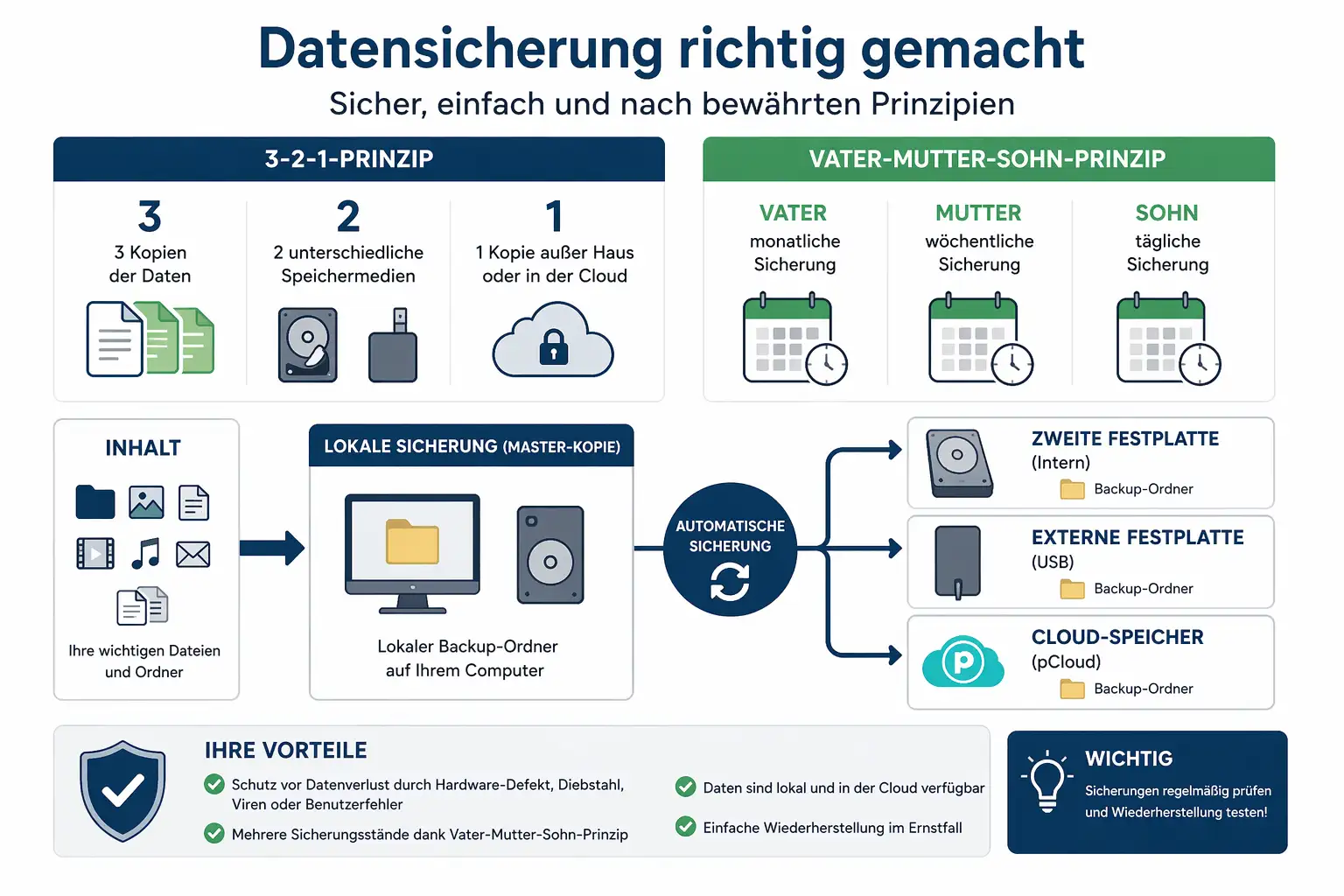 Geschäftsdaten Datensicherung